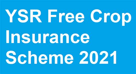 [Status] AP YSR Free Crop Insurance 2021 Beneficiary List: Check ...