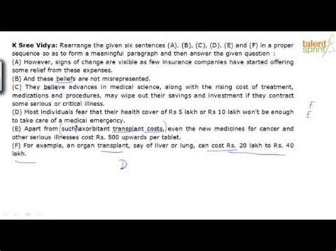 Para Jumbles – Advanced Example 11 Video Lecture - Crash Course for NDA