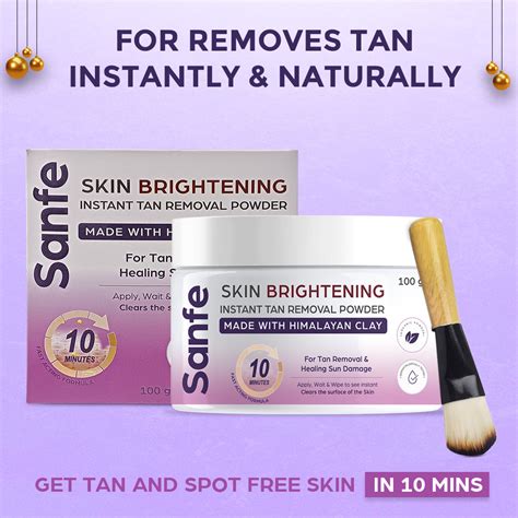 Sanfe Skin Brightening Instant Tan Removal Powder