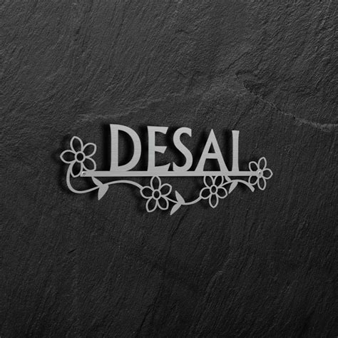 Floral Magic Stainless Steel Name Plate 16 inch wide Weatherproof ...