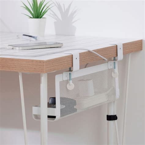 FÖRSÄSONG cable management tray, white, 38 cm (15") - IKEA