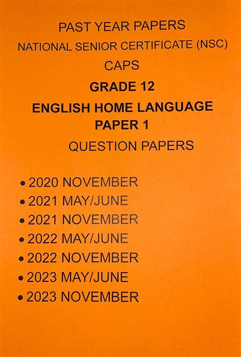 Image result for English Language Paper 1 Guide Grade 12