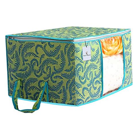 Kuber Industries Metallic Printed Non Woven 3 Pieces Saree Cover and 2 ...