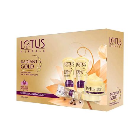 Lotus Herbals Radiant Gold Cellular Glow 5 in 1 Facial Kit