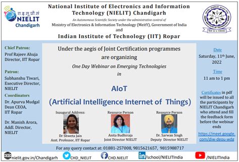 AIoT seminar-11june22-sat-DrShwetaJain.png | Government of India ...