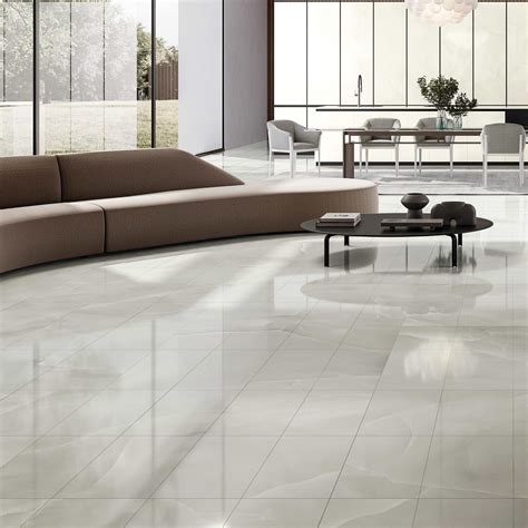 Estima Onyx Grey 12x24 Polished Porcelain Tile in iTileMosaic