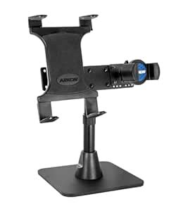Arkon TW Broadcaster Tablet and Phone Desk Stand for Live Streaming ...