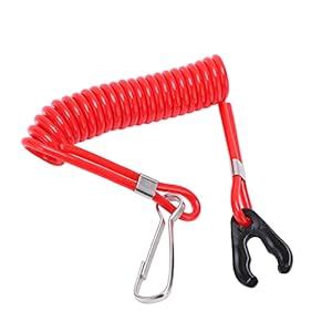 KCHOICE® Safety Stop Switch Lanyard, Boat Motor Engine Kill Cord ...
