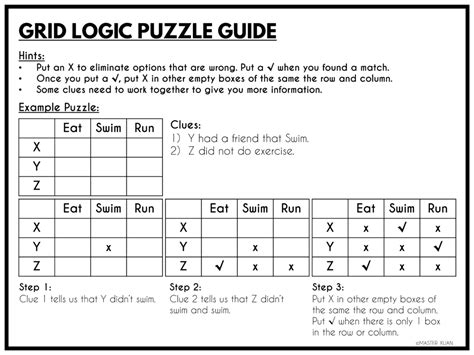 Image result for Logic Grid Puzzles