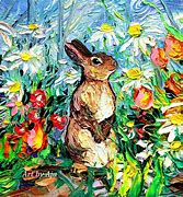 Image result for Bunny Rabbit Oil Painting