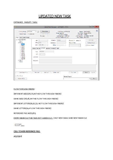 Updated Task: Flow Through Fibers & Cable Installation Guidelines - Studocu