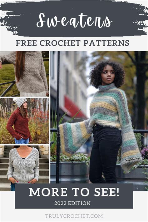 9 Free Crochet Sweater Patterns - 2022 - Truly Crochet