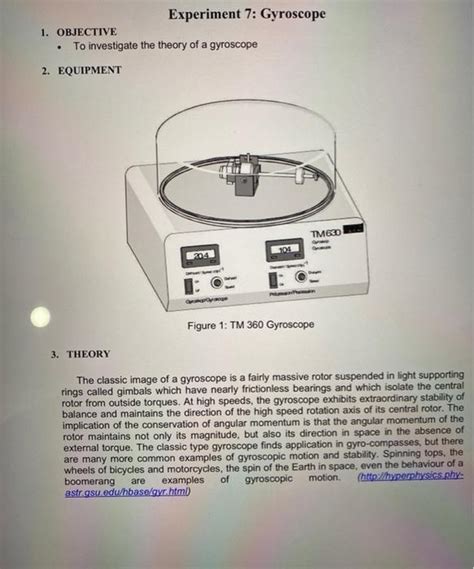 Image result for Gyroscope Experiment