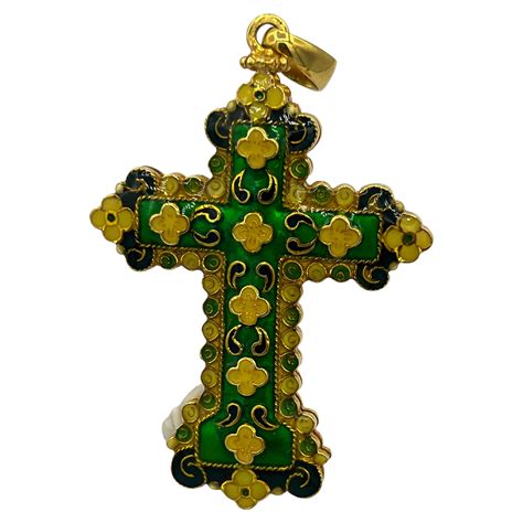An Antique Spanish Emerald and Gold Cross at 1stDibs | spanish emerald ...