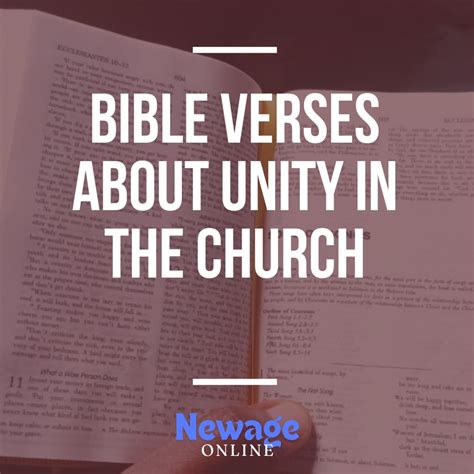 40 Important Bible Verses About Unity In The Church