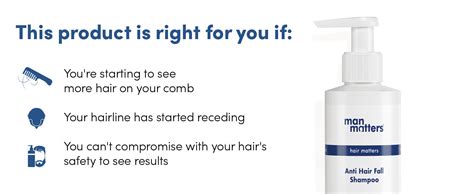 Man Matters Anti Hair Fall Shampoo, 200 ml Price, Uses, Side Effects ...