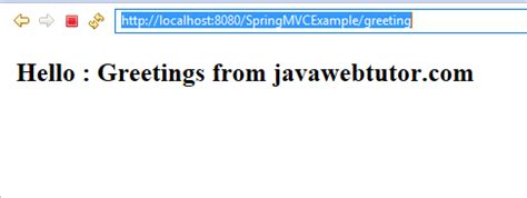 Spring MVC Example in Eclipse 的图像结果