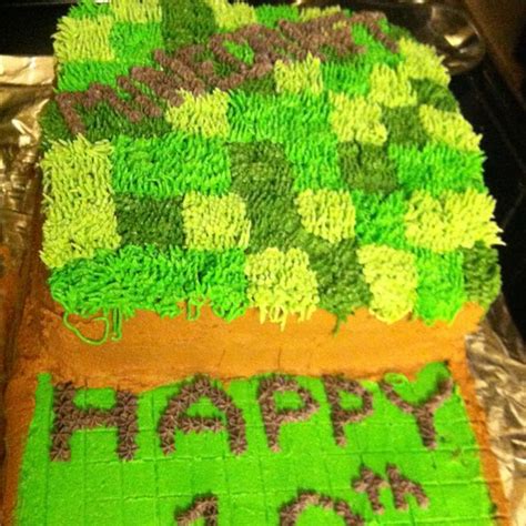 chocolate minecraft cake