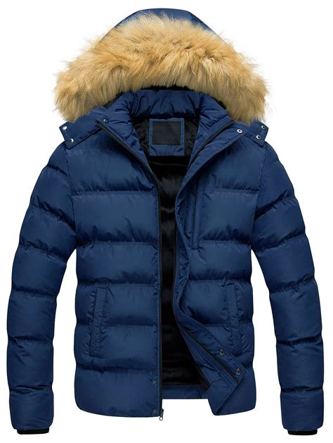 Chrisuno Mens Bubble Jacket Male Winter Coat Puffer Jacket Waterproof ...
