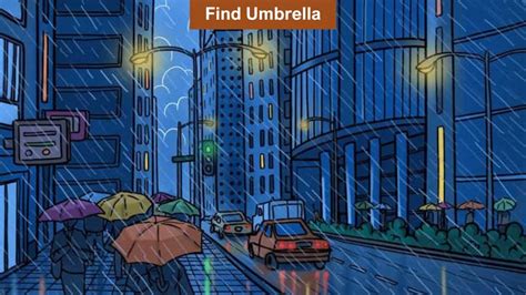 Optical Illusion to Test Your Vision: Find the Hidden Umbrella in 8 ...
