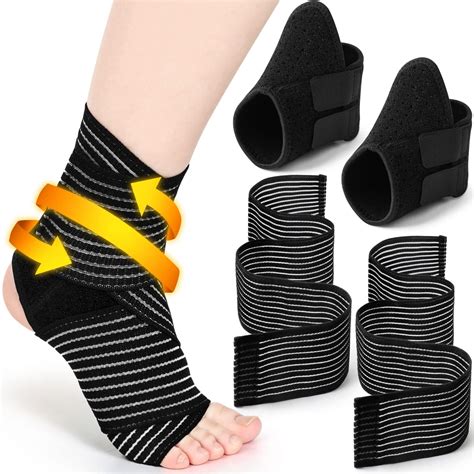 Amazon.com: Junkin 2 Pairs Kid's Ankle Support Brace Elastic Ankle ...