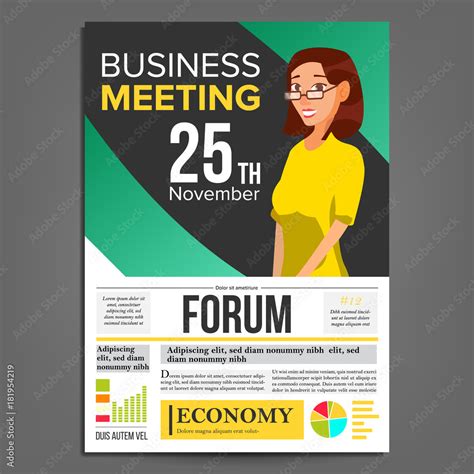 Business Meeting Invitation Poster 的图像结果