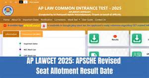 AP LAWCET 2025: APSCHE Revised Seat Allotment Result Date; Check New ...