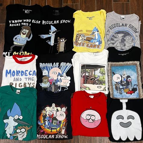 A majority of the Regular Show shirts and items I own. Still looking ...
