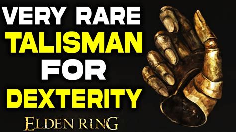 Rare TALISMAN for Dexterity Build in Elden Ring! How to Get Millicent's ...