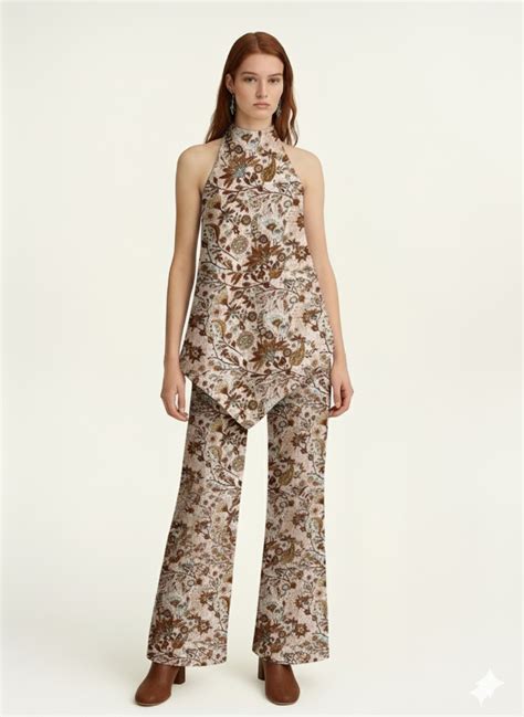 Floral Halter Neck Co-ord Set