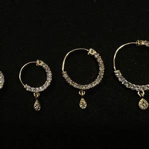 Diamond Nose Ring/gold Nath/indian Nose Ring/indian Jewelry/ - Etsy India