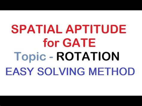 Rotation of Shapes - 1 Video Lecture - General Aptitude for GATE ...