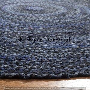 Buy 6 Feet Round Rug Eco-friendly Bohemian Rug Colorful Cotton Chindi ...