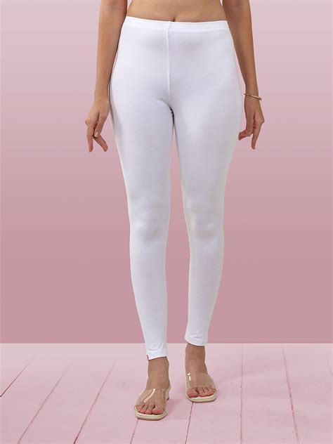 White Ankle Length Leggings – LYRA