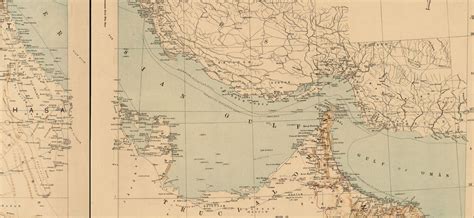 1916年阿拉伯地区和波斯湾地图（Map of Arabia and the Persian Gulf） - 知乎