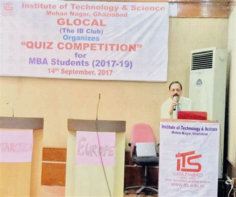 IB Club – GLOCAL organized Quiz Competition for MBA Students. | Its pg