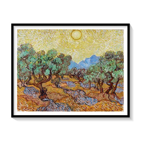 Olive Trees Painting & Wall Art Print by Van Gogh - Dessine Art