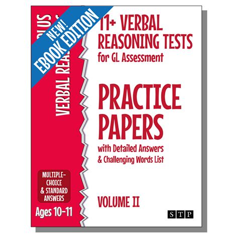 11 Plus Verbal Reasoning Tests GL Assessment Volume 1 eBook — STP Books