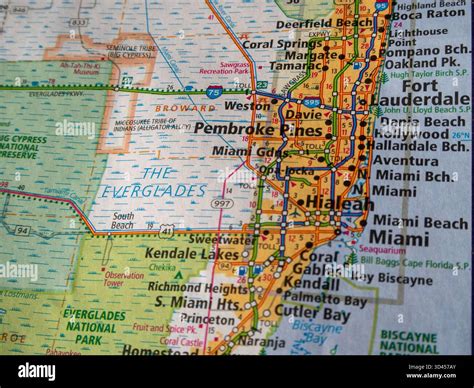 Miami dade county map hi-res stock photography and images - Alamy