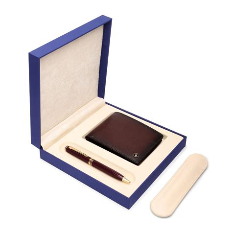 Buy Contemporary Bordeaux Pen and Ducorium Wallet Set Online