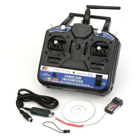 FlySky CT6B Transmitter 2.4GHz 6CH with FS-R6B Receiver – Robocraze