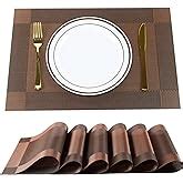 Buy P-Plus International Placemats Set of 6 Dining Table Place Mats ...