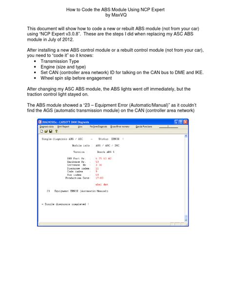 Image result for Activating ABS No Code
