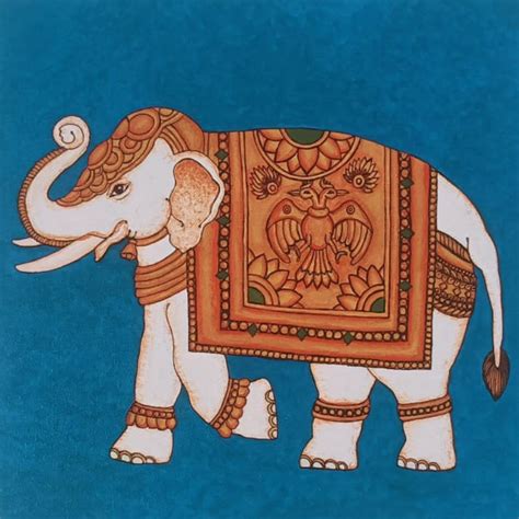 Royal Elephant Handmade Indian Contemporary Art | Fabus Frames
