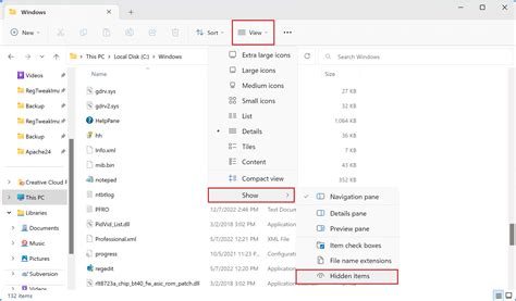 Windows File Explorer Show Hidden Files at Melba Maxwell blog