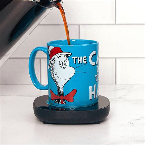 Uncanny Brands Dr. Seuss Cat In The Hat Mug with Warmer - Keeps Your Favorite Beverage Warm ...