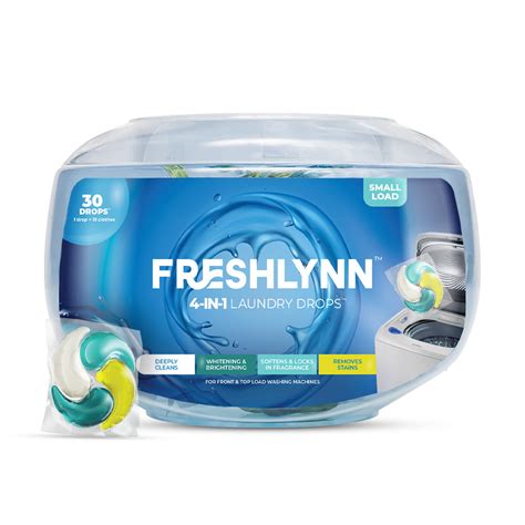 Freshlynn Laundry 4-in-1 Drops, 1 Drop = 10 Clothes | For Front & Top