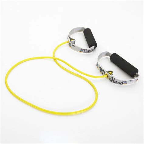 Original Theraband Yellow Tubing with Soft Handle – MeddeyGo.com
