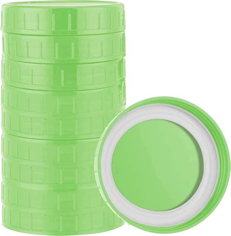 Amazon.com: Plastic Mason Jar Lids,8PCS Regular Mouth Canning Jar Lids ...