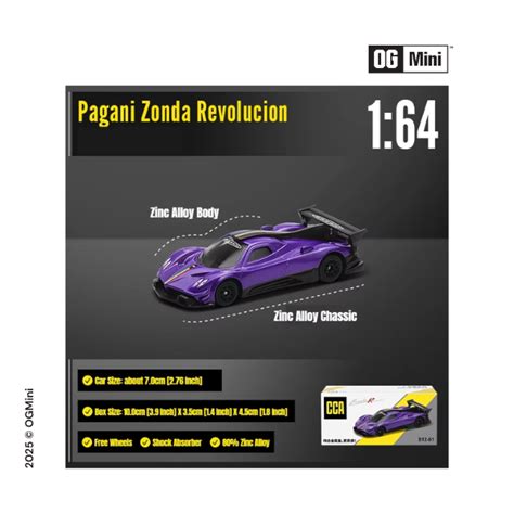 Pagani Zonda Revolucion | 1:64 Sacle| CCA – OGMini.in